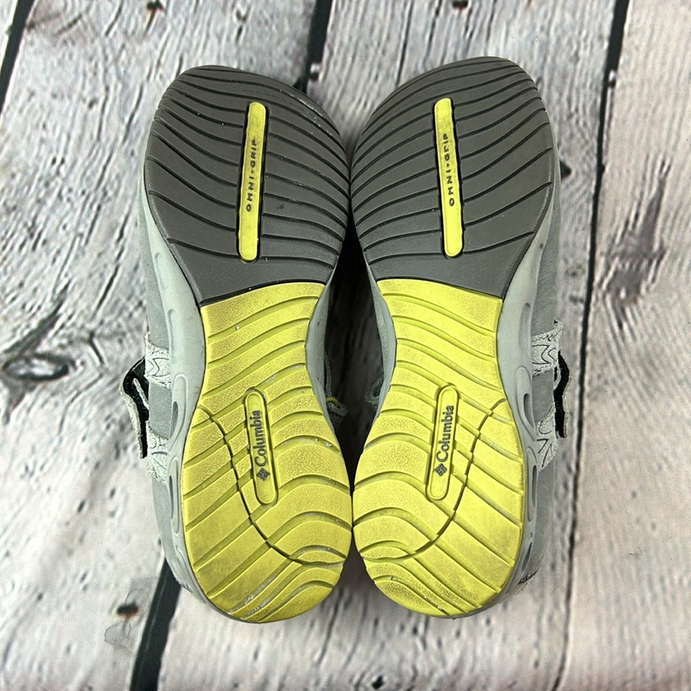 COLUMBIA Gray Suede & Canvas Mary Jane Tech Lite Omni-Grip Hiking Walking Flats - Picture 11 of 17